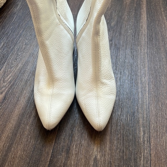 Thursday White Pointed Boots - Picture 2 of 9